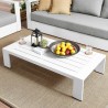 Modway Tahoe Outdoor Patio Powder-Coated Aluminum Coffee Table in White - Lifestyle
