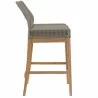 Modway Wellspring Outdoor Patio Teak Wood Bar Stool - Light Gray Greige - Side Angle - Modway Wellspring Outdoor Patio Teak Wood Bar Stool - Light Gray Greige - Side Angle