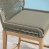Modway Wellspring Outdoor Patio Teak Wood Bar Stool - Light Gray Greige - Lifestyle - Modway Wellspring Outdoor Patio Teak Wood Bar Stool - Light Gray Greige - Lifestyle
