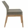 Modway Wellspring Outdoor Patio Teak Wood Dining Chair - Light Gray Greige - Side Angle - Modway Wellspring Outdoor Patio Teak Wood Dining Chair - Light Gray Greige - Side Angle
