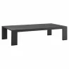 Modway Tahoe Outdoor Patio Powder-Coated Aluminum 3-Piece Set - Gray White - Table in Front Side Angle - Modway Tahoe Outdoor Patio Powder-Coated Aluminum 3-Piece Set - Gray White - Table in Front Side Angle