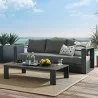 Modway Tahoe Outdoor Patio Powder-Coated Aluminum 2-Piece Set in Gray Charcoal - Lifestyle - Modway Tahoe Outdoor Patio Powder-Coated Aluminum 2-Piece Set in Gray Charcoal - Lifestyle