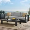Modway Tahoe Outdoor Patio Powder-Coated Aluminum 2-Piece Set in Gray Gray - Lifestyle - Modway Tahoe Outdoor Patio Powder-Coated Aluminum 2-Piece Set in Gray Gray - Lifestyle