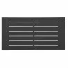 Modway Tahoe Outdoor Patio Powder-Coated Aluminum 2-Piece Set in Gray White - Table in Top Angle - Modway Tahoe Outdoor Patio Powder-Coated Aluminum 2-Piece Set in Gray White - Table in Top Angle