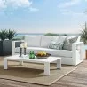 Modway Tahoe Outdoor Patio Powder-Coated Aluminum 2-Piece Set - White - Lifestyle - Modway Tahoe Outdoor Patio Powder-Coated Aluminum 2-Piece Set - White - Lifestyle