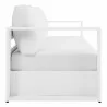 Modway Tahoe Outdoor Patio Powder-Coated Aluminum 2-Piece Set - White - Sofa in Side Angle - Modway Tahoe Outdoor Patio Powder-Coated Aluminum 2-Piece Set - White - Sofa in Side Angle