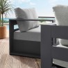 Modway Tahoe Outdoor Patio Powder-Coated Aluminum 2-Piece Armchair Set in Gray Gray - Lifestyle