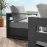 Modway Tahoe Outdoor Patio Powder-Coated Aluminum 2-Piece Armchair Set in Gray Gray - Lifestyle - Modway Tahoe Outdoor Patio Powder-Coated Aluminum 2-Piece Armchair Set in Gray Gray - Lifestyle