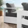 Modway Tahoe Outdoor Patio Powder-Coated Aluminum 2-Piece Armchair Set in White Charcoal - Lifestyle - Modway Tahoe Outdoor Patio Powder-Coated Aluminum 2-Piece Armchair Set in White Charcoal - Lifestyle