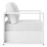Modway Tahoe Outdoor Patio Powder-Coated Aluminum 2-Piece Armchair Set in White White - Side Angle