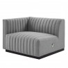 Modway Conjure Channel Tufted Upholstered Fabric Loveseat White