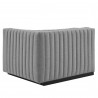 Modway Conjure Channel Tufted Upholstered Fabric Loveseat White