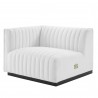 Modway Conjure Channel Tufted Upholstered Fabric Loveseat White 4