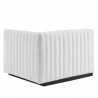 Modway Conjure Channel Tufted Upholstered Fabric Loveseat White