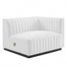 Modway Conjure Channel Tufted Upholstered Fabric Loveseat White 2