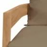 Modway Brisbane 3-Piece Teak Wood Outdoor Patio Set - Natural Light Brown - Seat Closeup Angle - Modway Brisbane 3-Piece Teak Wood Outdoor Patio Set - Natural Light Brown - Seat Closeup Angle