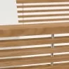 Modway Carlsbad 3-Piece Teak Wood Outdoor Patio Set - Natural White - Seat Closeup Angle - Modway Carlsbad 3-Piece Teak Wood Outdoor Patio Set - Natural White - Seat Closeup Angle