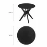 Modway Crossroads 24” Round Wood Side Table 1 - Modway Crossroads 24” Round Wood Side Table 1