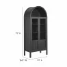Modway Tessa Tall Arched Storage Display Cabinet - Modway Tessa Tall Arched Storage Display Cabinet