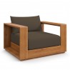 Modway Tahoe Outdoor Patio Acacia Wood Chair Front