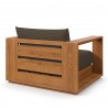 Modway Tahoe Outdoor Patio Acacia Wood Chair Back