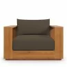 Modway Tahoe Outdoor Patio Acacia Wood Chair Front - Modway Tahoe Outdoor Patio Acacia Wood Chair Front