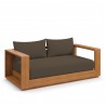 Modway Tahoe Acacia Wood Outdoor Patio Acacia Wood Loveseat