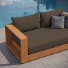 Modway Tahoe Acacia Wood Outdoor Patio Acacia Wood Loveseat