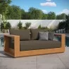 Modway Tahoe Acacia Wood Outdoor Patio Acacia Wood Loveseat - Modway Tahoe Acacia Wood Outdoor Patio Acacia Wood Loveseat