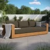 Modway Tahoe Outdoor Patio Acacia Wood Sofa - Modway Tahoe Outdoor Patio Acacia Wood Sofa