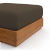Modway Tahoe Outdoor Patio Acacia Wood Ottoman 3