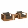Modway Tahoe 3-Piece Outdoor Patio Acacia Wood Furniture Set - Modway Tahoe 3-Piece Outdoor Patio Acacia Wood Furniture Set