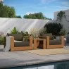 Modway Tahoe 5-Piece Outdoor Patio Acacia Wood Furniture Set - Modway Tahoe 5-Piece Outdoor Patio Acacia Wood Furniture Set