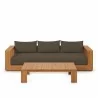 Modway Tahoe 2-Piece Outdoor Patio Acacia Wood Sofa and Coffee Table Set  - Modway Tahoe 2-Piece Outdoor Patio Acacia Wood Sofa and Coffee Table Set 