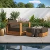 Modway Tahoe 2-Piece Outdoor Patio Acacia Wood Armchair and Ottoman Set - Modway Tahoe 2-Piece Outdoor Patio Acacia Wood Armchair and Ottoman Set