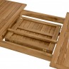 Modway Vienna Outdoor Patio Teak Wood Extendable Dining Table 1