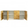 Modway Abel 69 Inch Burl Wood Sideboard Buffet TV Stand Open