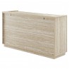 Modway Hollis 59" Travertine Sideboard Back