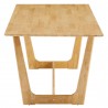 Modway Solara 71" Rectangle Wood Dining Table Natural Side