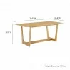Modway Solara 71" Rectangle Wood Dining Table Natural - Modway Solara 71" Rectangle Wood Dining Table Natural