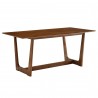 Modway Solara 71" Rectangle Wood Dining Table Walnut