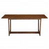Modway Solara 71" Rectangle Wood Dining Table Walnut Front