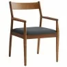 Modway Solara Vegan Leather Wood Dining Armchairs - Modway Solara Vegan Leather Wood Dining Armchairs