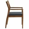Modway Solara 7-Piece Wood Dining Set with Vegan Leather Armchairs Chair Side - Modway Solara 7-Piece Wood Dining Set with Vegan Leather Armchairs Chair Side