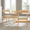 Modway Solara Fabric Wood Dining Armchairs Set of 2