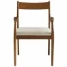 Modway Solara Fabric Wood Dining Armchairs Walnut Front - Modway Solara Fabric Wood Dining Armchairs Walnut Front