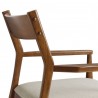 Modway Solara Fabric Wood Dining Armchairs Walnut
