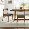 Modway Solara Vegan Leather Wood Dining Side Chairs Set of 2 - Modway Solara Vegan Leather Wood Dining Side Chairs Set of 2