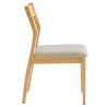 Modway Solara Fabric Wood Dining Side Chairs Natural Side