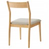 Modway Solara Fabric Wood Dining Side Chairs Natural Back